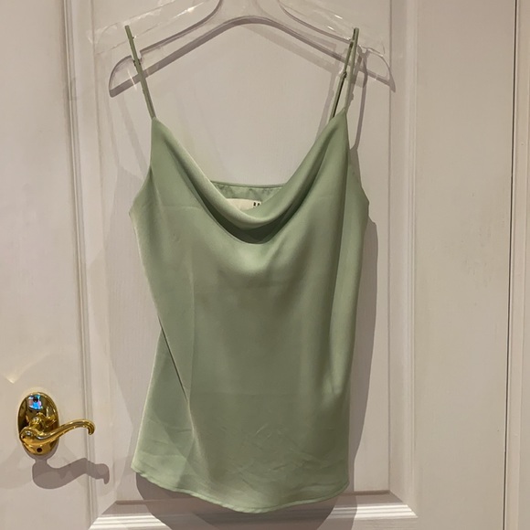 Anthropologie Satin Cowl Neck Cami - Picture 3 of 6